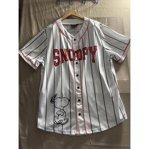 Peanuts Snoopy Adult Baseball Jersey #50 Large - Super Nice!